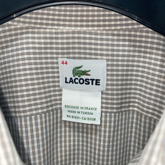 lacoste 44 size